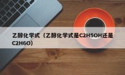 乙醇化学式（乙醇化学式是C2H5OH还是C2H6O）