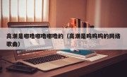 高潮是嘟噜嘟噜嘟噜的（高潮是呜呜呜的网络歌曲）