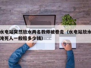 水电站突然放水两名教师被卷走（水电站放水淹死人一般赔多少钱）