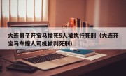 大连男子开宝马撞死5人被执行死刑（大连开宝马车撞人司机被判死刑）