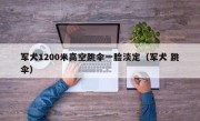 军犬1200米高空跳伞一脸淡定（军犬 跳伞）