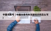 中图分类号（中图分类号和文献标识码怎么写）