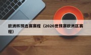 欧洲杯预选赛赛程（2026世预赛欧洲区赛程）