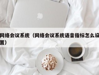 网络会议系统（网络会议系统语音指标怎么设置）