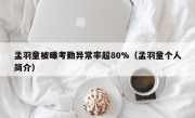 孟羽童被曝考勤异常率超80%（孟羽童个人简介）