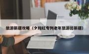 旅游新疆攻略（夕阳红专列老年旅游团新疆）