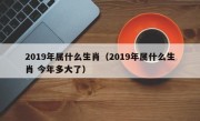 2019年属什么生肖（2019年属什么生肖 今年多大了）