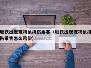 地铁出现宠物鼠挠伤乘客（地铁出现宠物鼠挠伤乘客怎么赔偿）